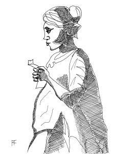 Classics Revisited: Vermeer, Girl Reading a Letter ink, 2017